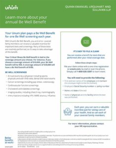Be Well Flyer - Tied to Critical Illness Plan