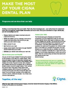 Cover-Cigna - Dental Make The Most Of Your Dental Plan Brochure 2022-2023