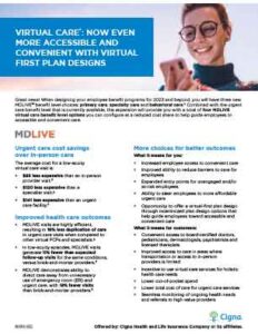 MDLIVE Virtual First Plan Designs Client Flyer